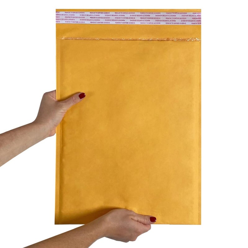 StarBoxes 50 Kraft Bubble Mailers 12.5x19" - #6 Self-Sealing Padded Envelopes Bags (KBM612519050) - Image 5